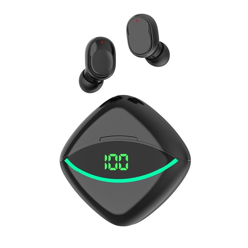 AeroBeat Pro Bluetooth Earbuds with Noise Cancellation and LED Power Display
