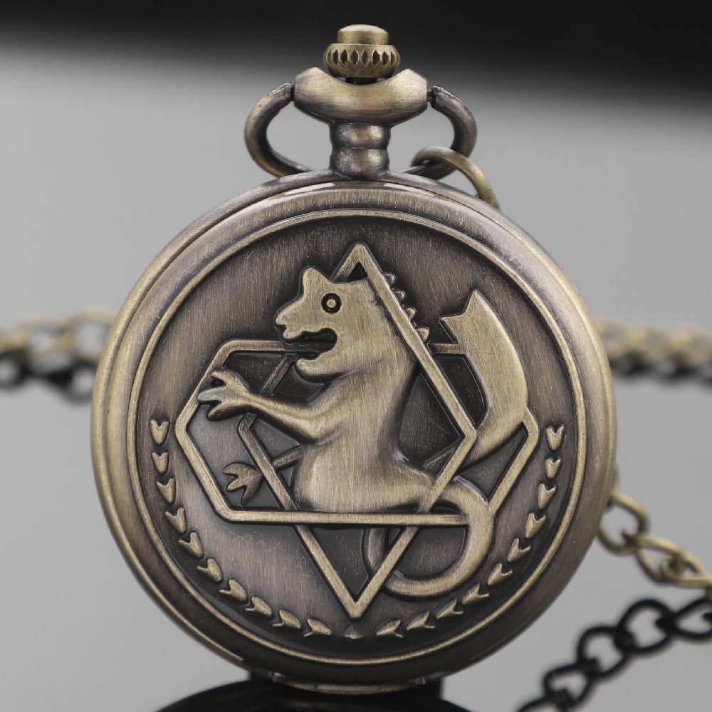 Fullmetal Alchemist Edward Brass Compass Pocket Watch For Anime Fans Outdoor Adventures 2