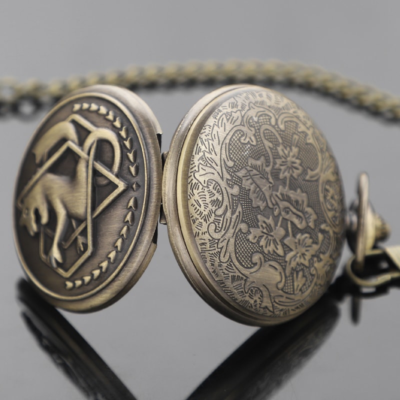 Fullmetal Alchemist Edward Brass Compass Pocket Watch For Anime Fans Outdoor Adventures 5