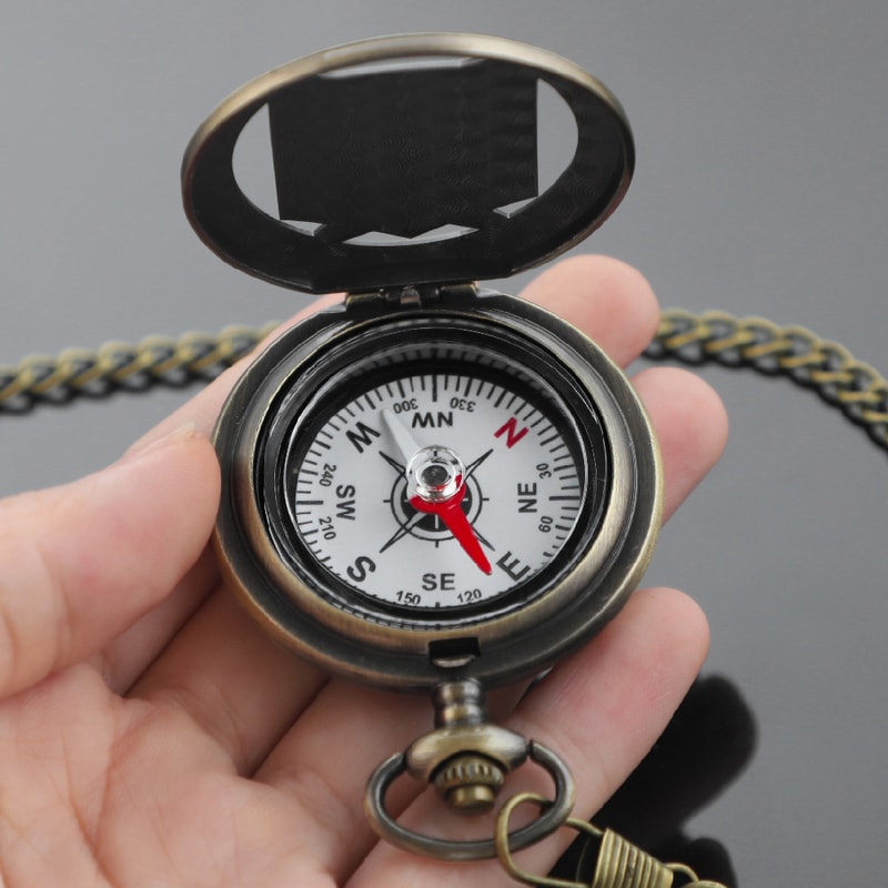 Attack On Titan Vintage Compass Pocket Watch For Camping Hiking Anime Gift Collectors 4