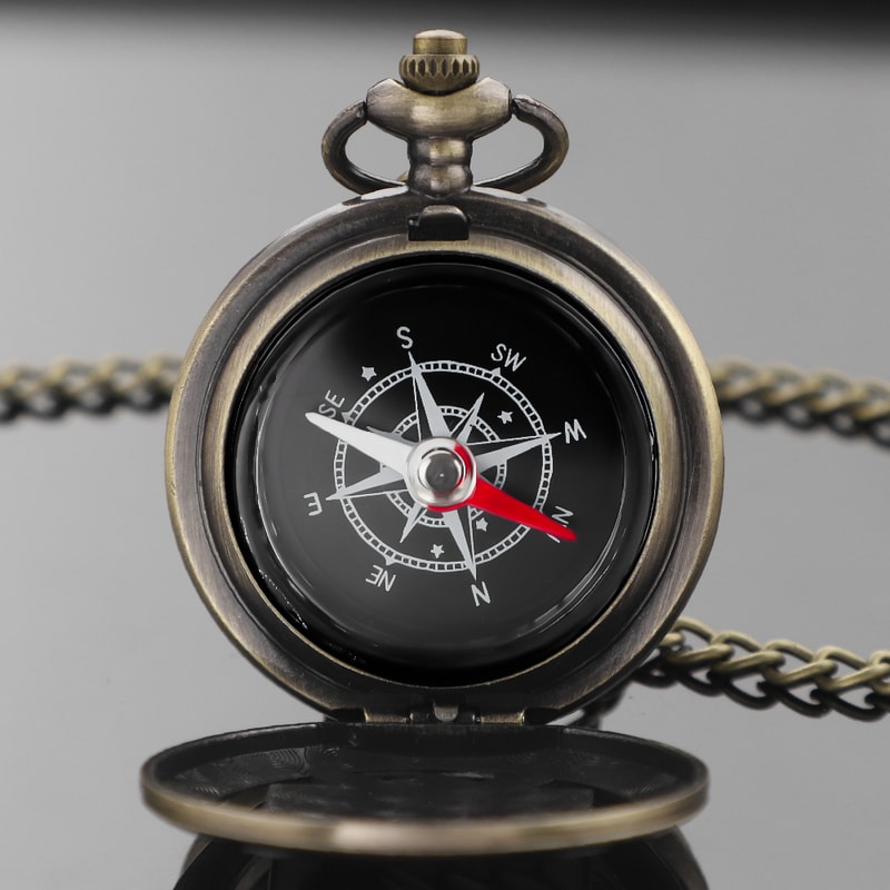 Attack On Titan Vintage Compass Pocket Watch For Camping Hiking Anime Gift Collectors 6