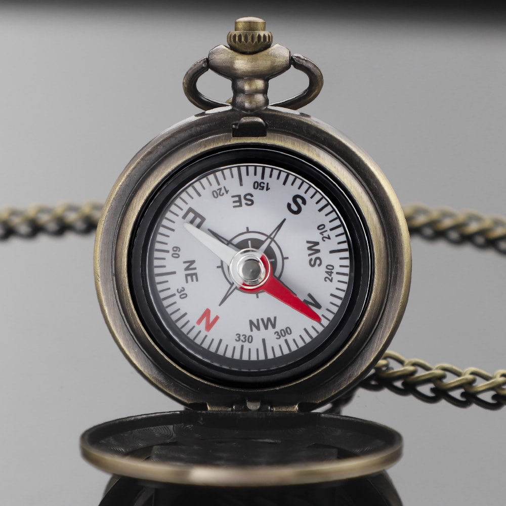 Attack On Titan Vintage Compass Pocket Watch For Camping Hiking Anime Gift Collectors 7