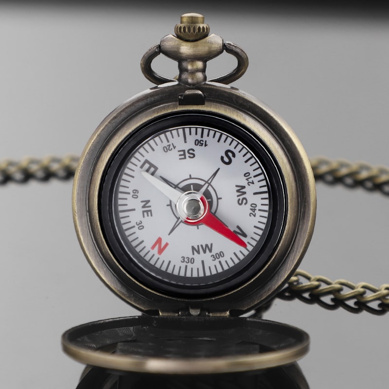 Attack On Titan Vintage Compass Pocket Watch For Camping Hiking Anime Gift Collectors 7