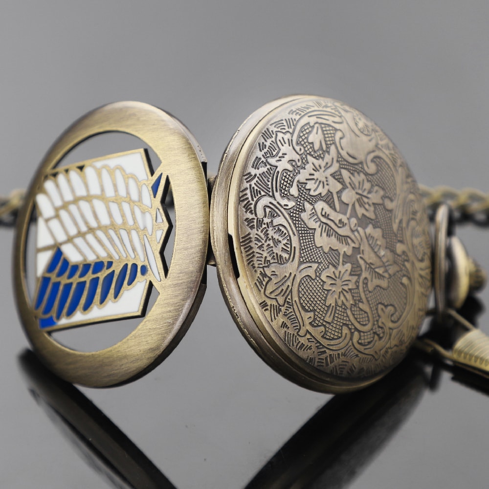 Attack On Titan Vintage Compass Pocket Watch For Camping Hiking Anime Gift Collectors 5