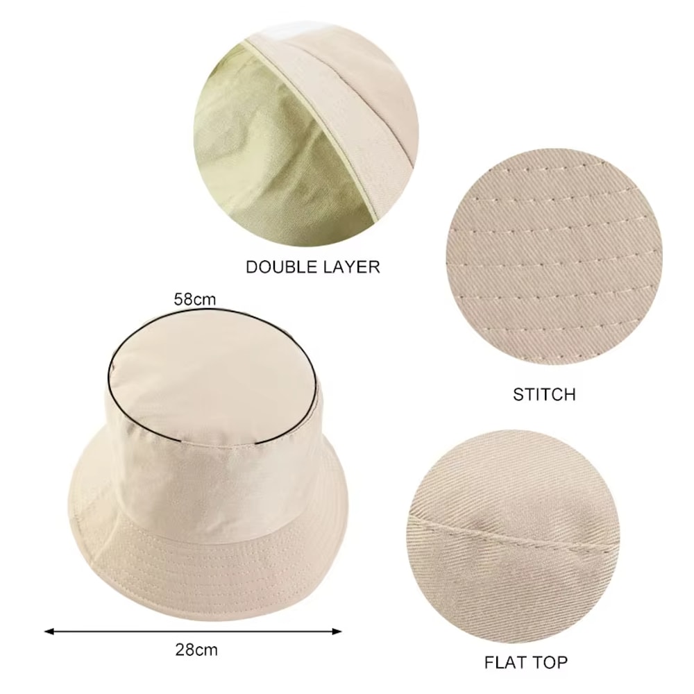 Foldable Unisex Bucket Sun Hat For Beach Travel And Outdoor Protection 1