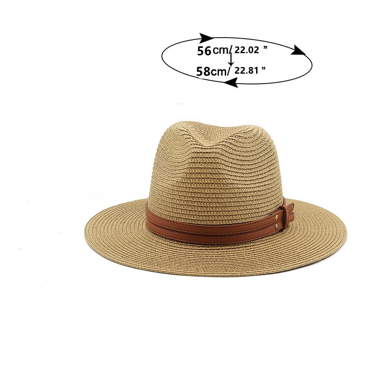 Coastal Breeze Panama Hat For Women Men Breathable Straw Sun Hat For Beach Travel 5