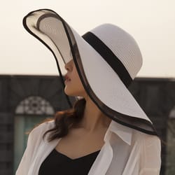 coastal breeze wide brim sun hat for women with uv protection straw design