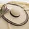 Coastal Breeze Wide Brim Sun Hat for Women with UV Protection Straw Design