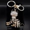 Sparkling Cat Keychain Rhinestone Kitty Bag Charm for Keys & Handbags