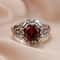 Vintage Red Zircon Gothic Ring for Men & Women Retro Punk Statement Jewelry