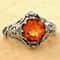 Vintage Red Zircon Gothic Ring for Men & Women Retro Punk Statement Jewelry