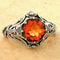 Vintage Red Zircon Gothic Ring for Men & Women Retro Punk Statement Jewelry