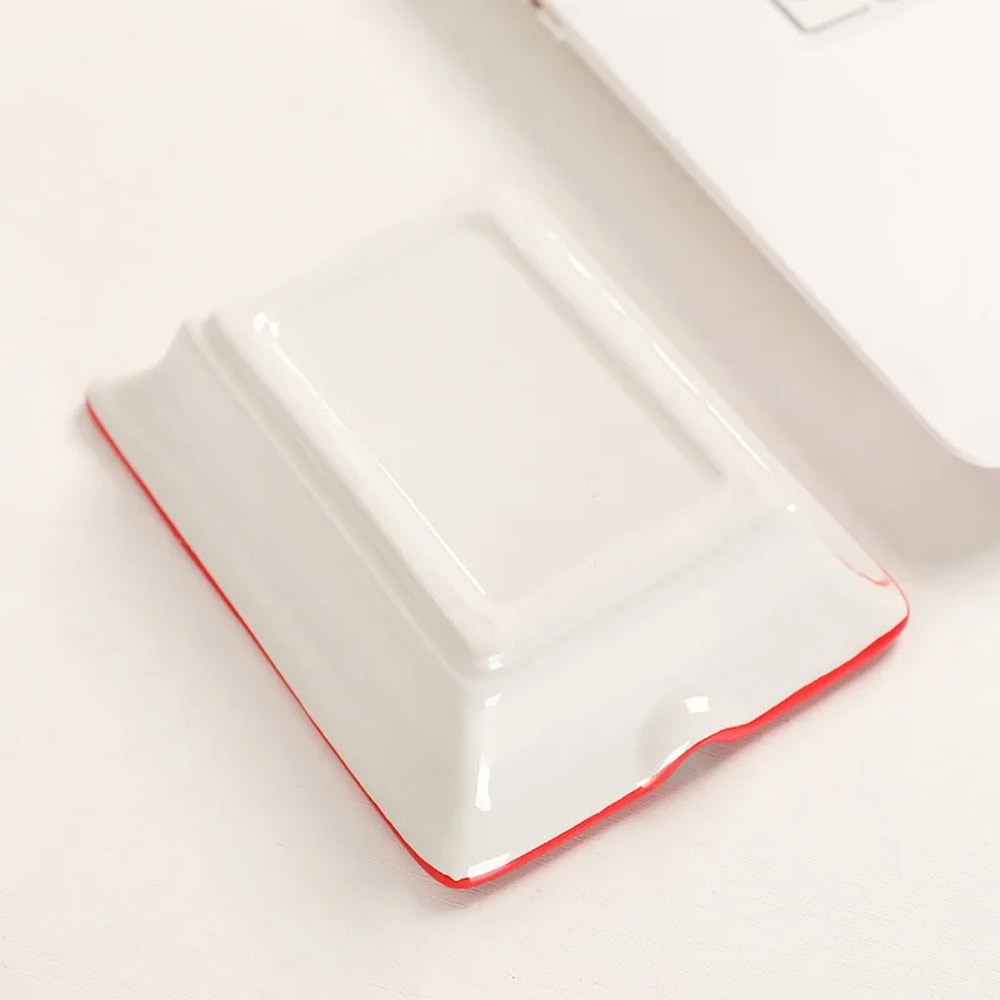Royal Poker Ceramic Ashtray Decorative Smoking Tray for Home Office Lounge