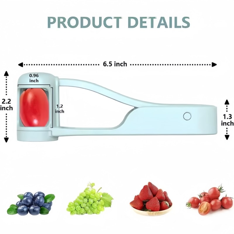 FreshSlice Pro Grape & Cherry Tomato Cutter for Quick Fruit Prep