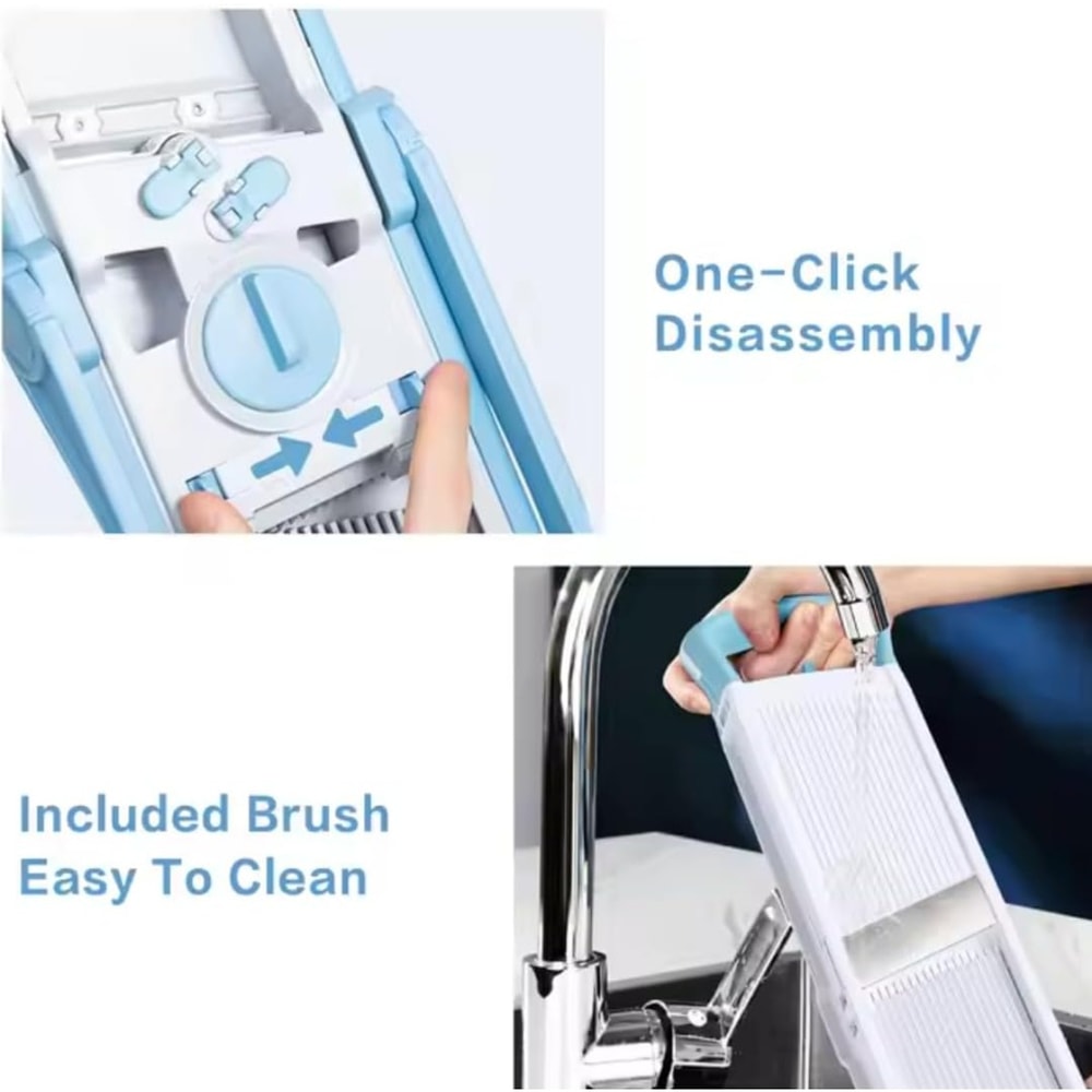 Adjustable Mandoline Vegetable Chopper and Julienne Slicer for Fast Kitchen Prep