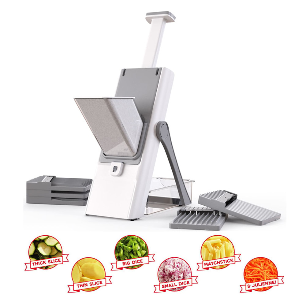 Adjustable Mandoline Vegetable Chopper and Julienne Slicer for Fast Kitchen Prep