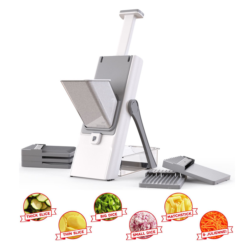Adjustable Mandoline Vegetable Chopper and Julienne Slicer for Fast Kitchen Prep