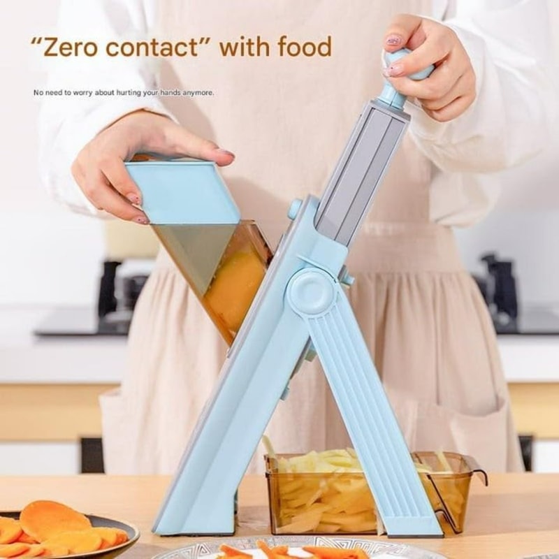 Adjustable Mandoline Vegetable Chopper and Julienne Slicer for Fast Kitchen Prep