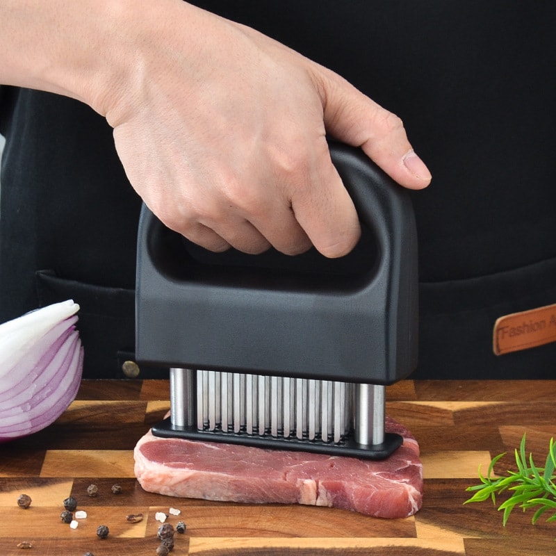 Premium Meat Tenderizer Needle Tool For Juicy Steaks Chicken BBQ Prep 1