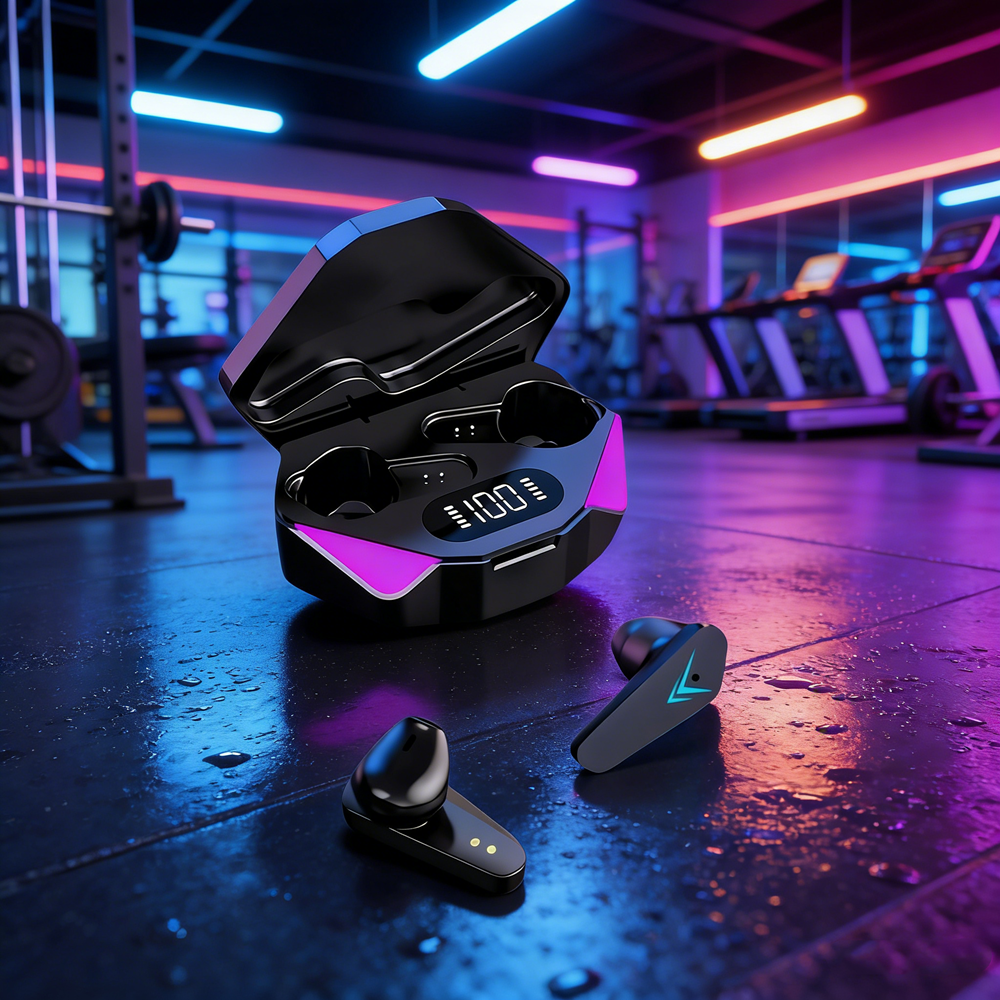 Stereo Gaming Earbuds Wireless Bluetooth Earphones With Deep Bass Low Latency 0