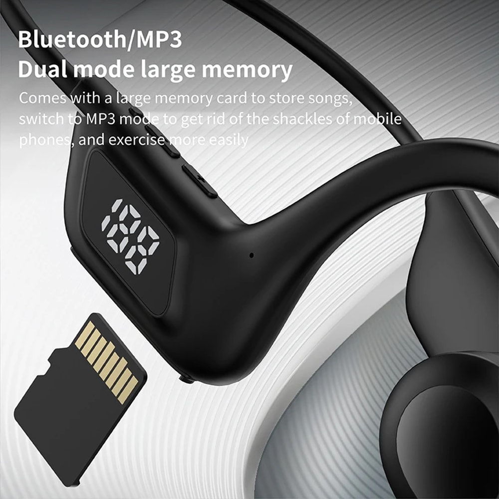 AquaWave Bone Conduction Headphones For Swimming With MP3 Player Bluetooth Mic 3