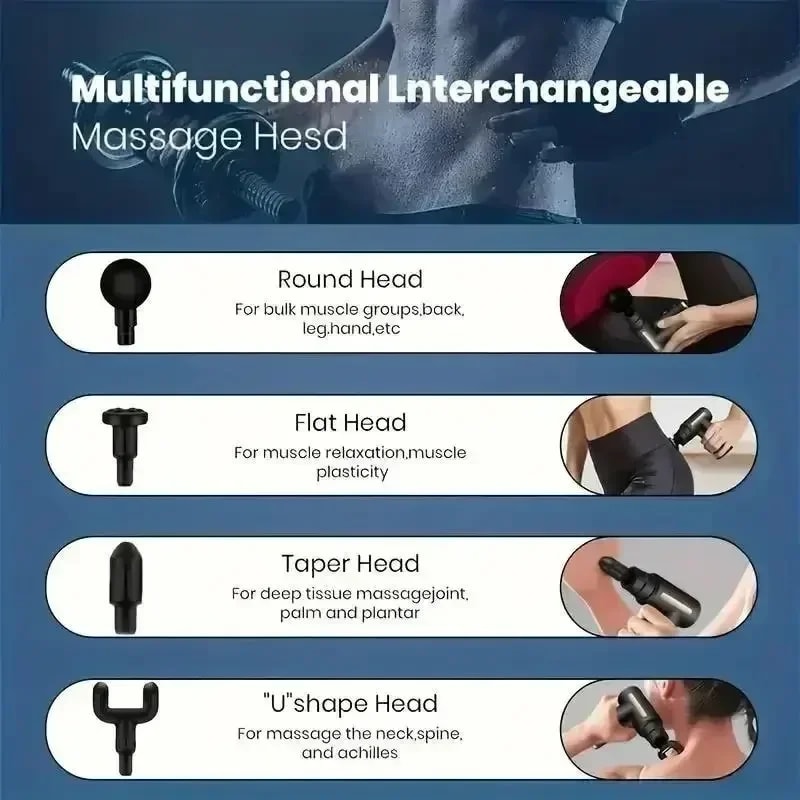 PocketPulse Mini Massage Gun for Deep Tissue Muscle Recovery