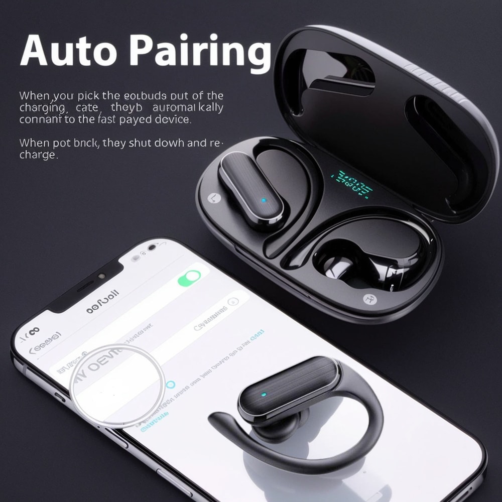 AuraBeat Wireless Bluetooth Earbuds with HD Stereo Sound and Touch Control