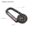 TrailGuard Survival Compass Carabiner with Thermometer for Hiking & Camping