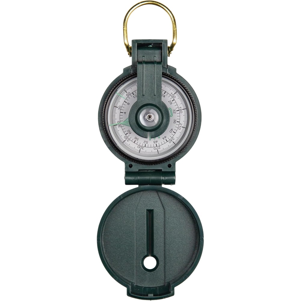 Tactical Lensatic Survival Compass For Hiking Camping Orienteering 0