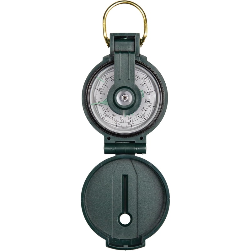 Tactical Lensatic Survival Compass For Hiking Camping Orienteering 0