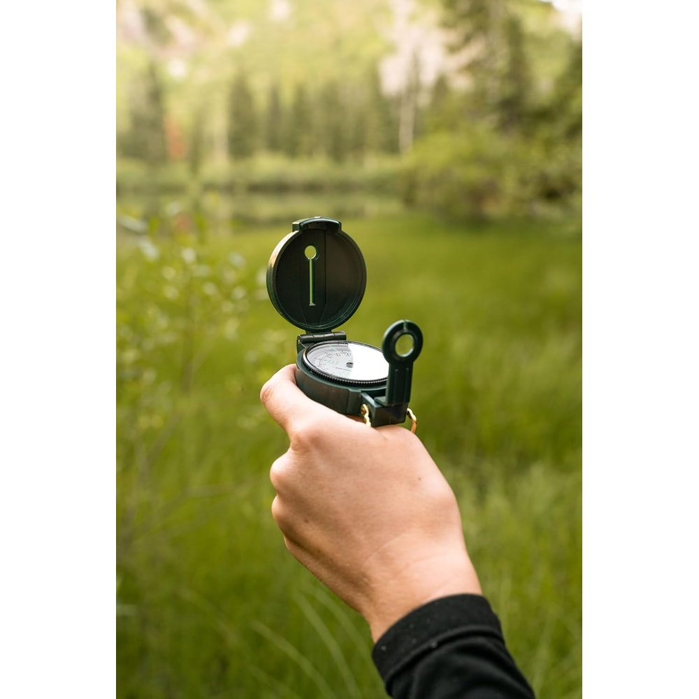 Tactical Lensatic Survival Compass For Hiking Camping Orienteering 4