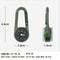 TrailSnap Carabiner Compass Thermometer Survival Keychain