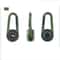 TrailSnap Carabiner Compass Thermometer Survival Keychain