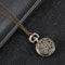 Vintage Floral Pendant Pocket Watch Necklace for Women