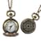 Vintage Floral Pendant Pocket Watch Necklace for Women