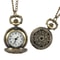 Vintage Floral Pendant Pocket Watch Necklace for Women