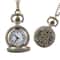 Vintage Floral Pendant Pocket Watch Necklace for Women