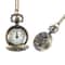 Vintage Floral Pendant Pocket Watch Necklace for Women