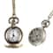 Vintage Floral Pendant Pocket Watch Necklace for Women
