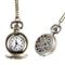 Vintage Floral Pendant Pocket Watch Necklace for Women