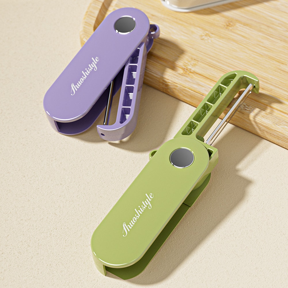 FoldEase Stainless Steel Fruit & Vegetable Peeler for Kitchen and Travel