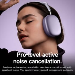aurasound pro bluetooth headphones with noise reduction and hifi stereo sound