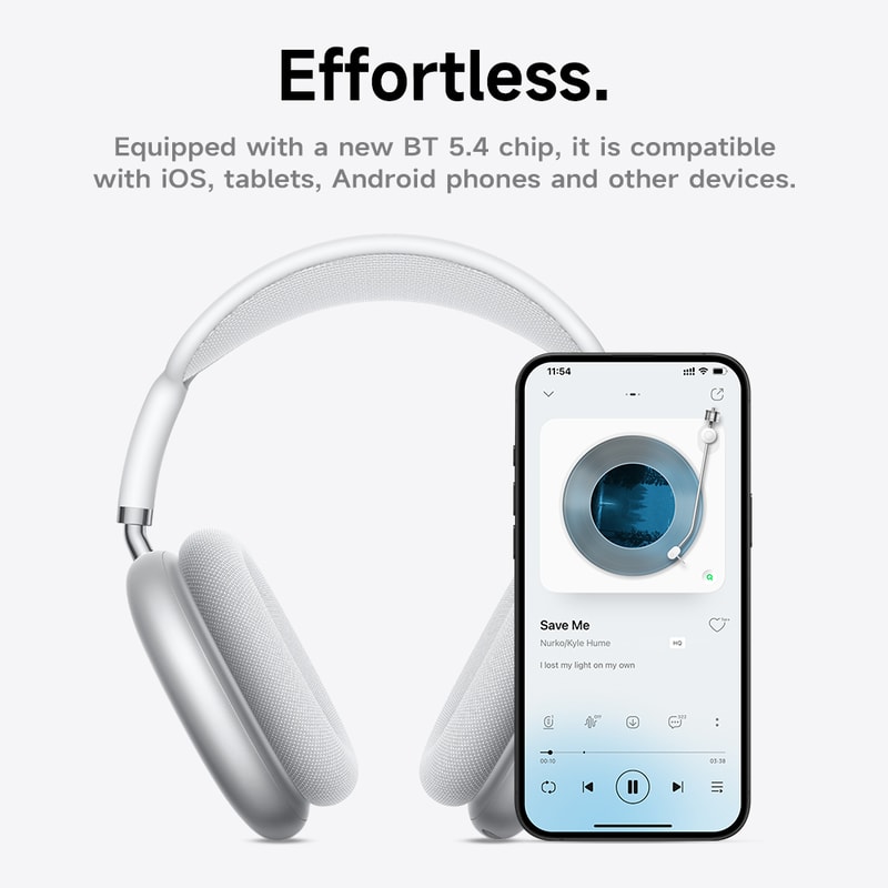 AuraSound Pro Bluetooth Headphones With Noise Reduction And HiFi Stereo Sound 2