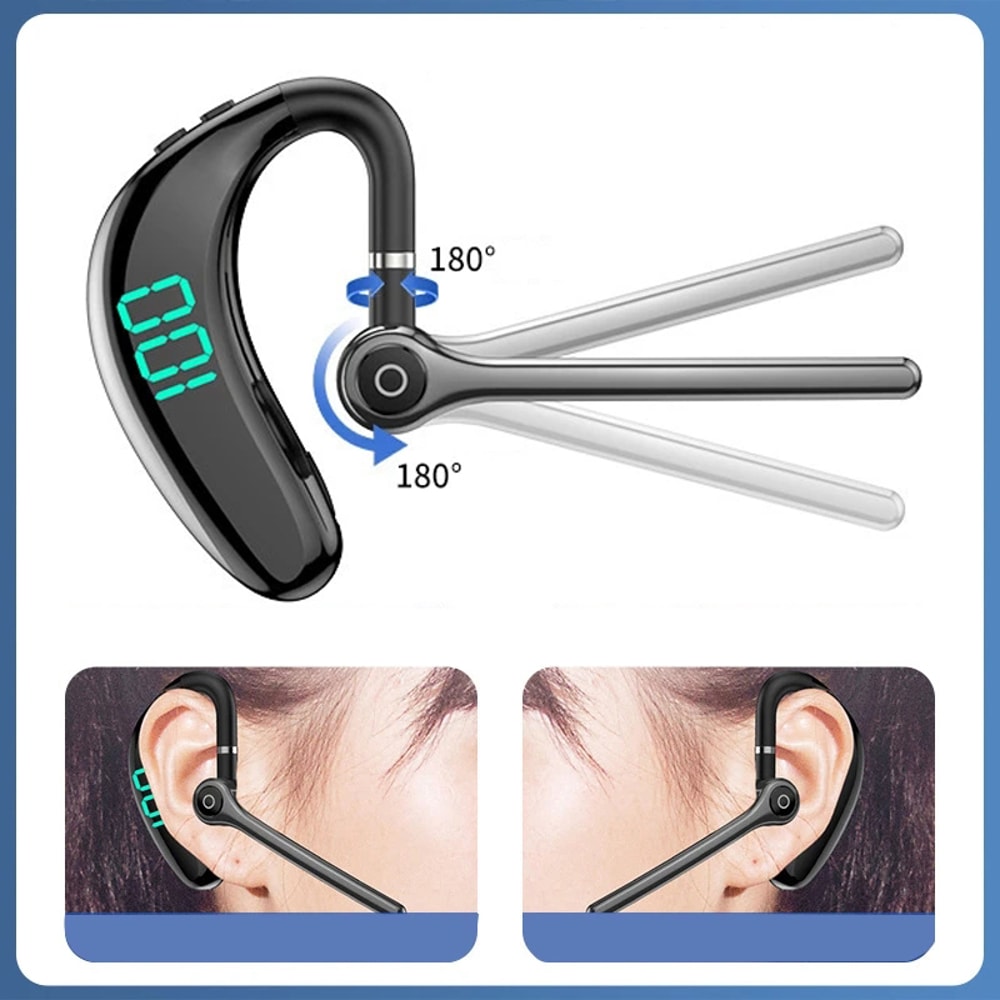 SmartDrive Bluetooth Headset with ENC Noise Cancellation & Dual Device Pairing