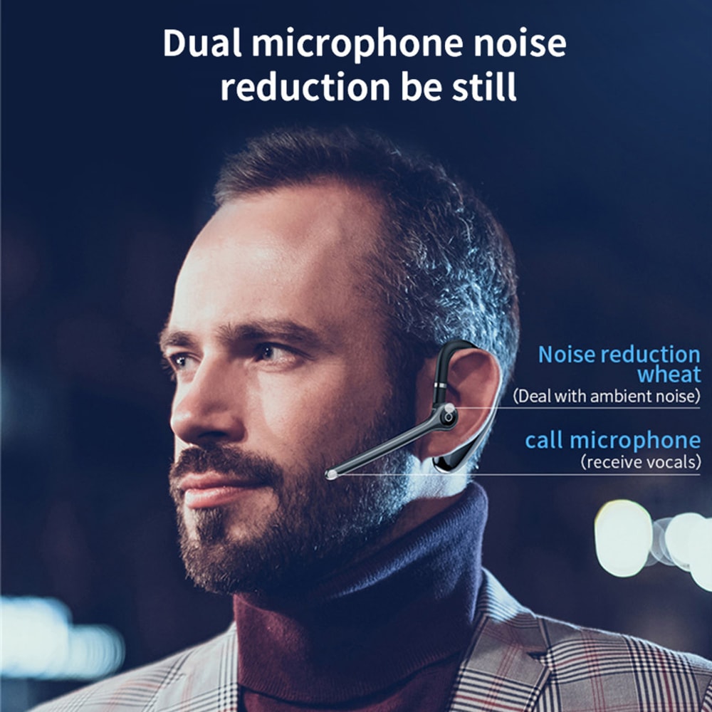 SmartDrive Bluetooth Headset with ENC Noise Cancellation & Dual Device Pairing