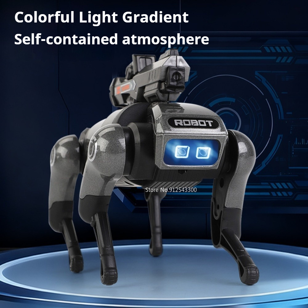 CyberWolf Interactive Robot Wolf Toy with Touch Sensor, Walking Motion, Lights and Sound