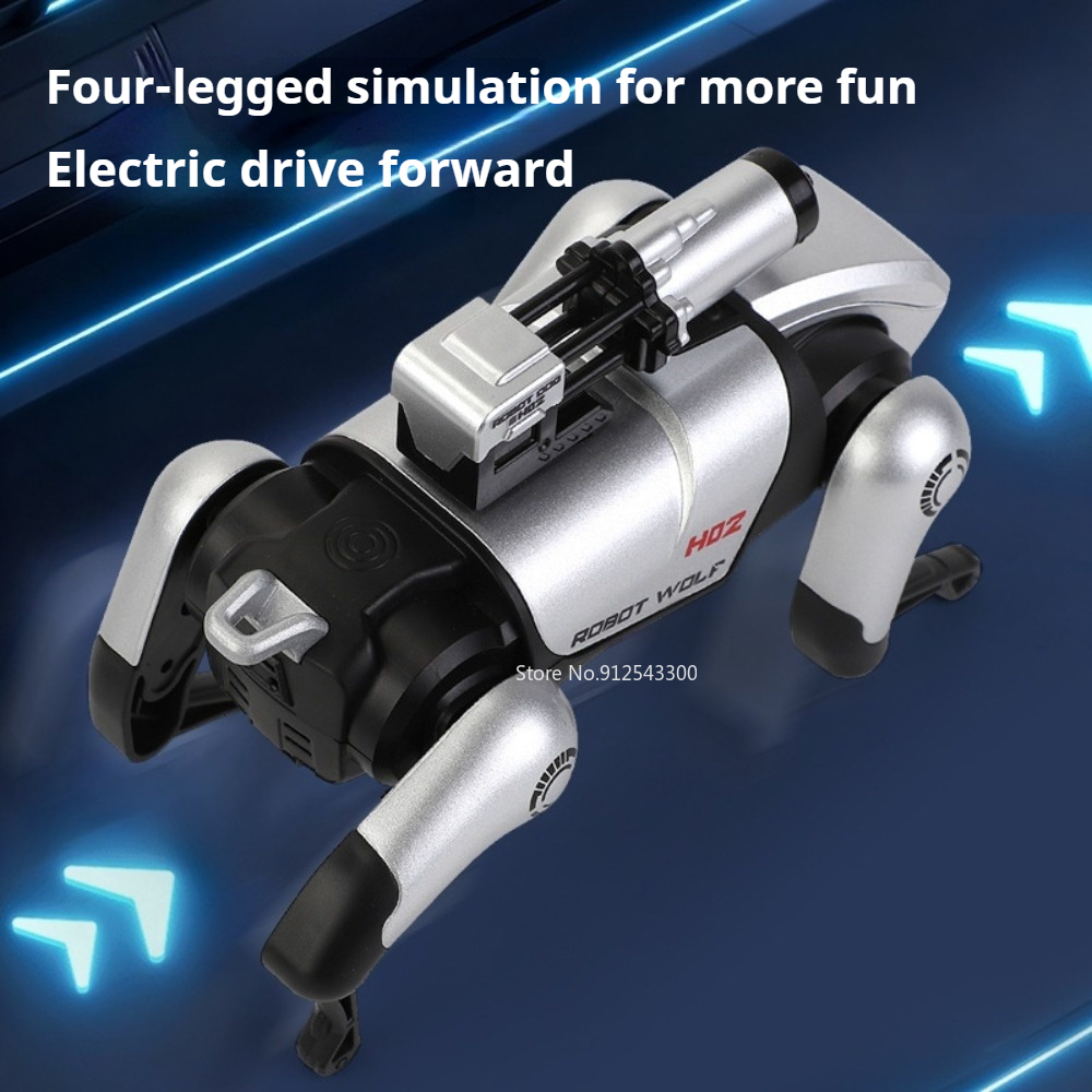 CyberWolf Interactive Robot Wolf Toy with Touch Sensor, Walking Motion, Lights and Sound