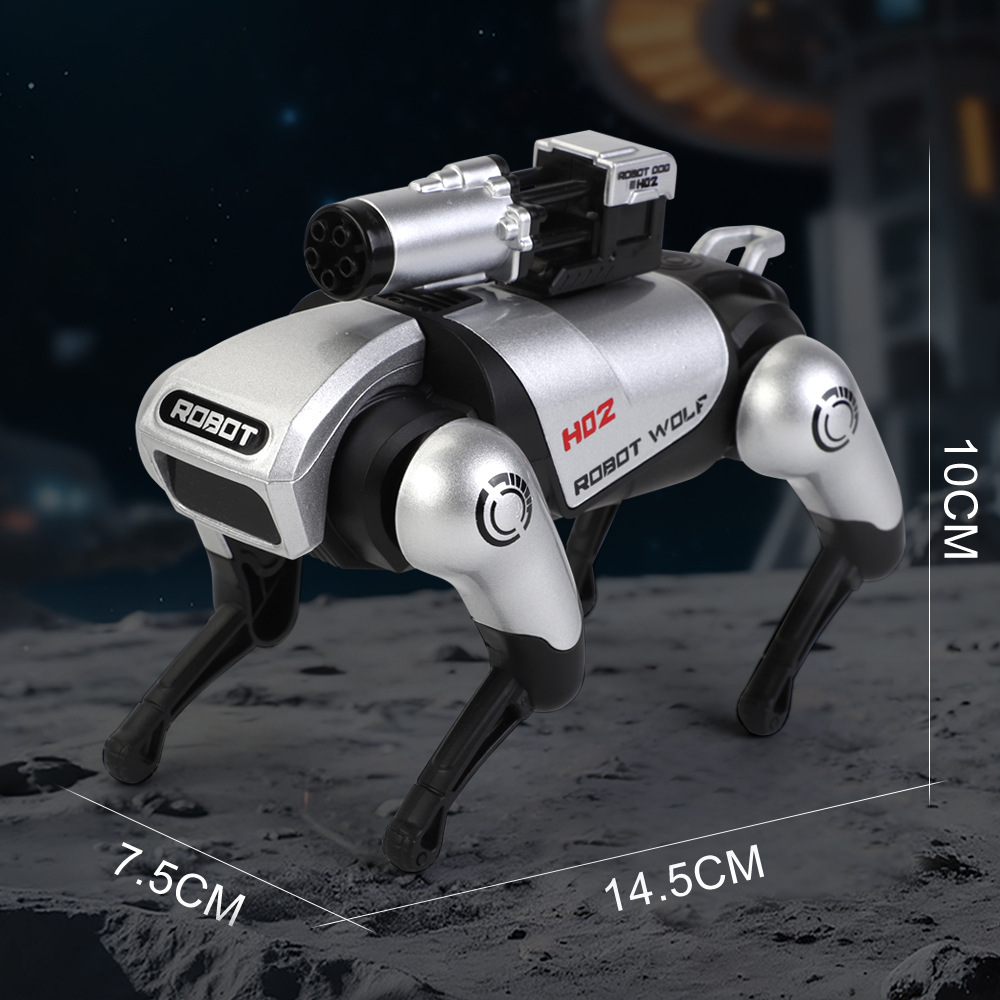 CyberWolf Interactive Robot Wolf Toy with Touch Sensor, Walking Motion, Lights and Sound