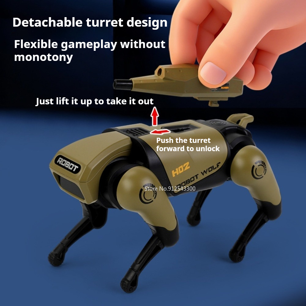 CyberWolf Interactive Robot Wolf Toy with Touch Sensor, Walking Motion, Lights and Sound