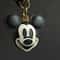 Cute Mickey Mouse Keychain Leather Bag Charm for Car Keys and Handbags